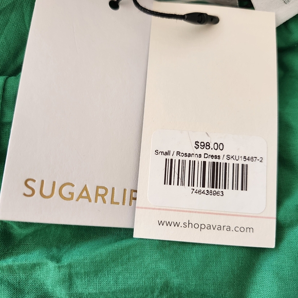 NWT Sugarlips Teal And green Patterned Maxi Dress - Picture 3 of 6